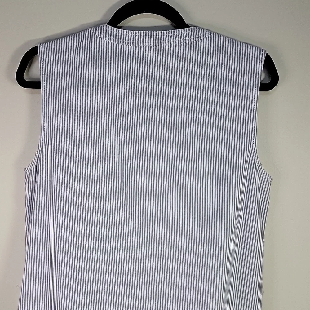 VINEYARD VINES COTTON STRIPED SLEEVELESS SZ 8 - Picture 6 of 11